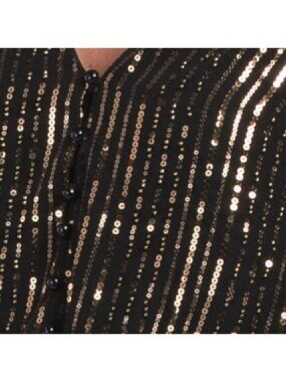 CIEBON Ayla Sequined V-neck Top - Picture 4 of 4
